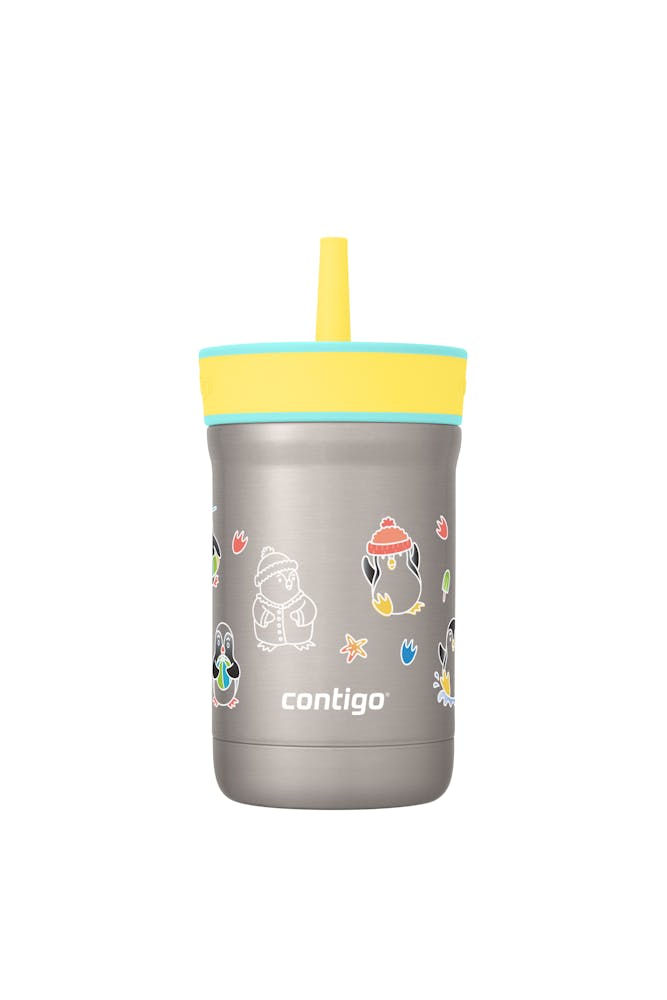 Kids Leighton Spill-Proof Stainless Steel Tumbler with Straw, 12oz B8
