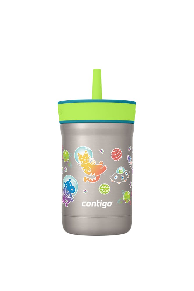 Kids Leighton Spill-Proof Stainless Steel Tumbler with Straw, 12oz B8