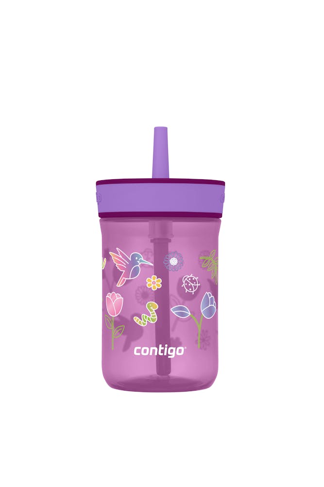 Kids’ Leighton Straw Tumbler with Spill-Proof Leak-Proof Lid, 14oz R0